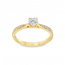 Pre Owned 18ct Diamond Solitaire Ring ZB883